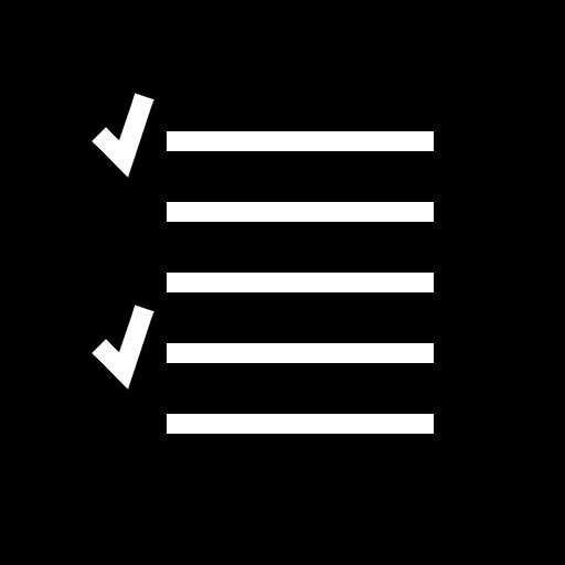 An icon depicting a checklist or ballot